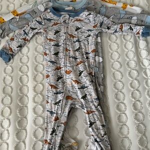 Carter's Multicolor Dinosaur Print Footie